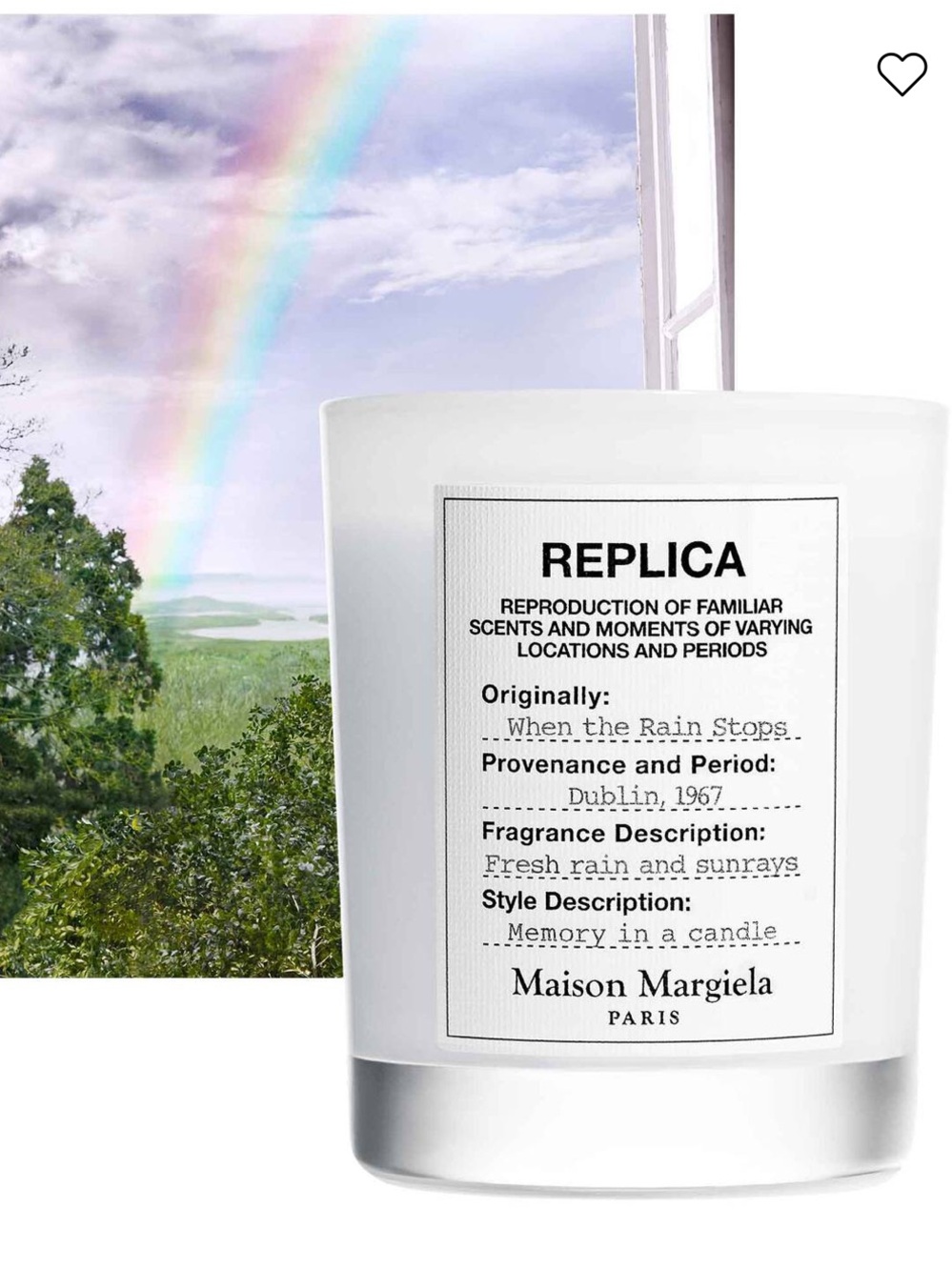 Maison Margiela Replica "When the Rain Stops" Scented Candle